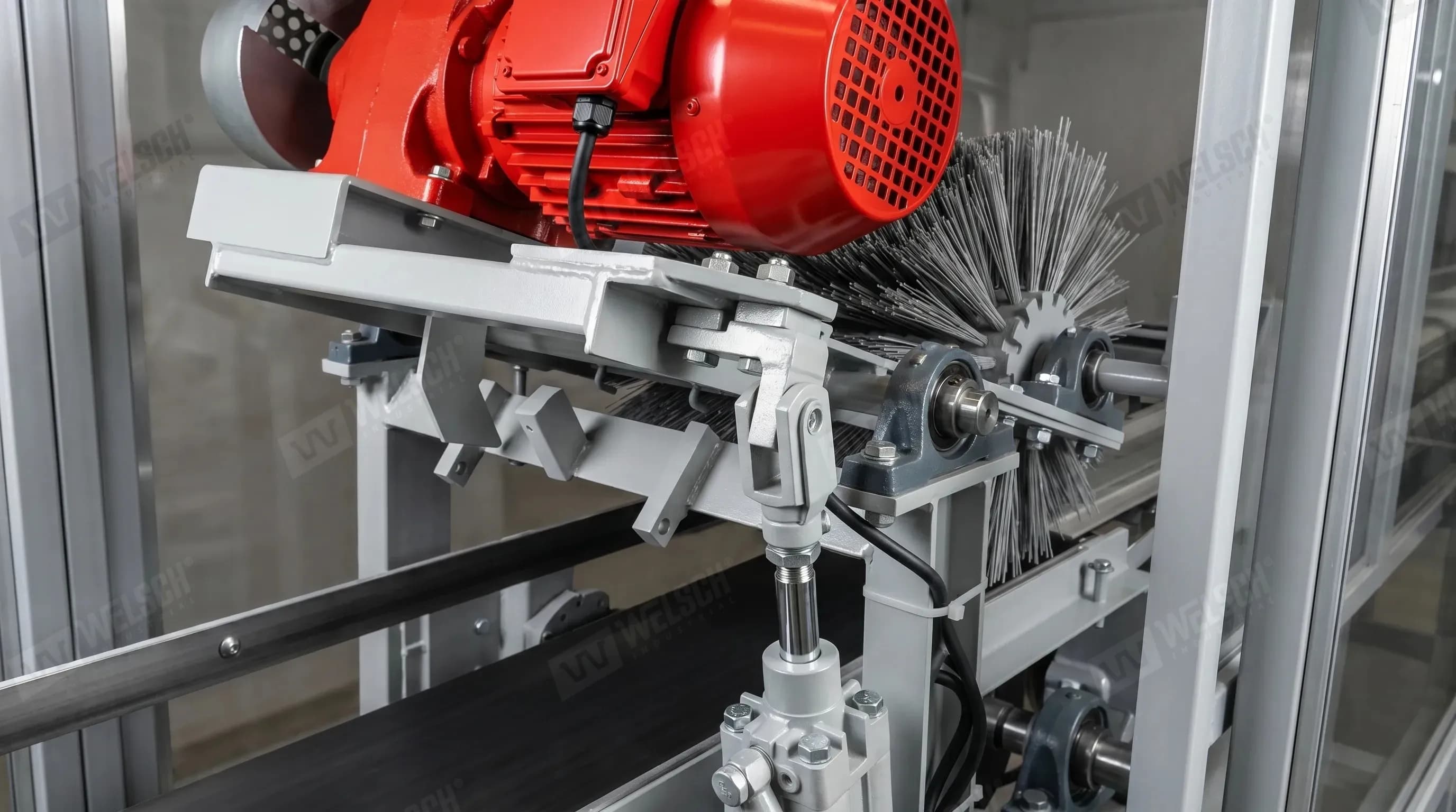 Pallet Surface Brush Cleaning Station